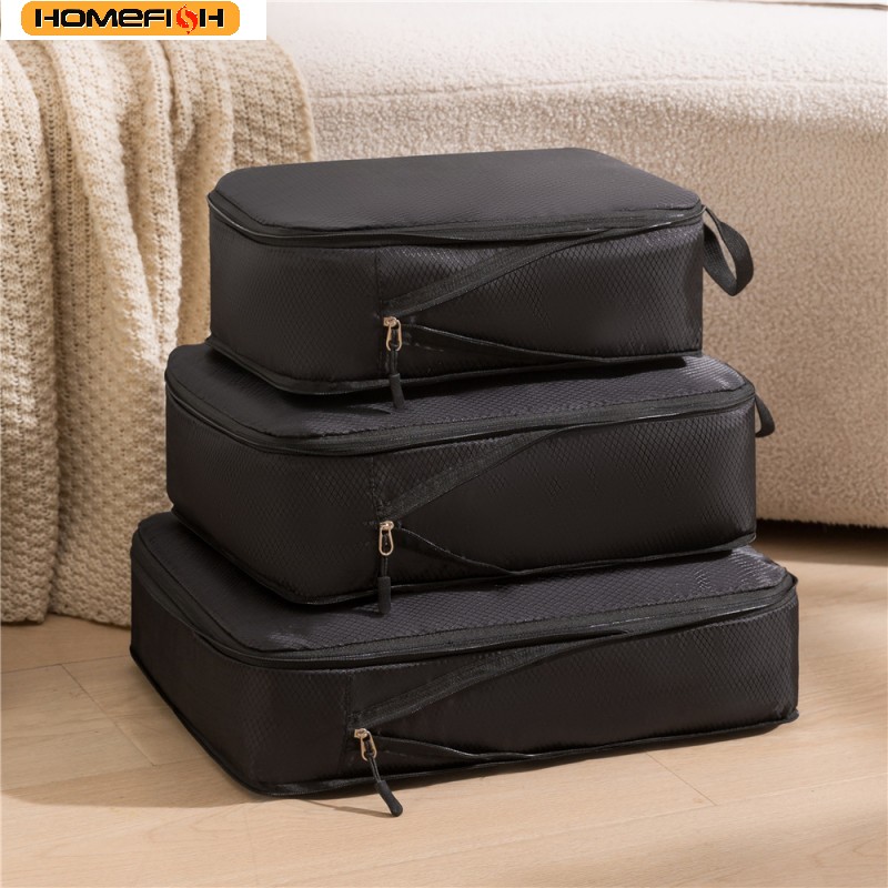 Travel Packing Cube - HOMEFISH Set di 3 Borse da