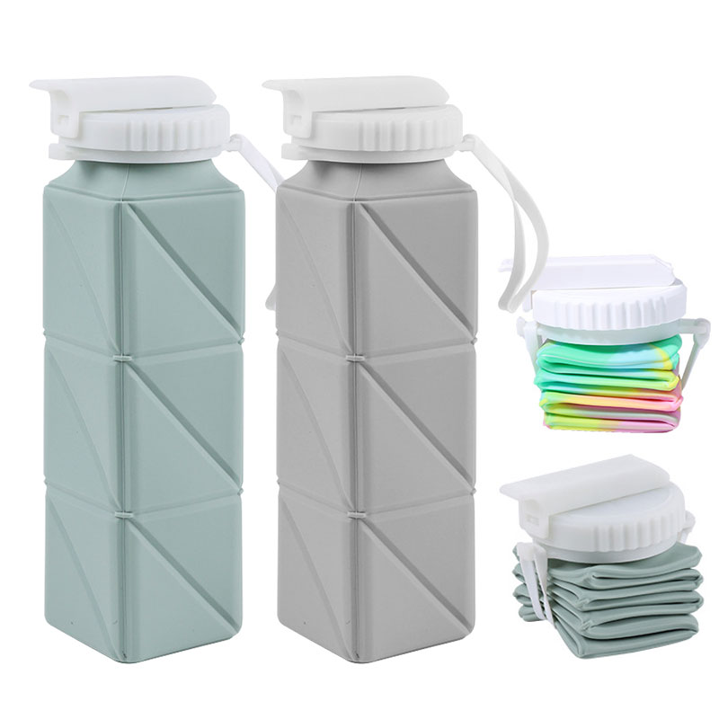 Water Bottle Collapsible - Bottiglia d'acqua pieghevole da 620 ml
