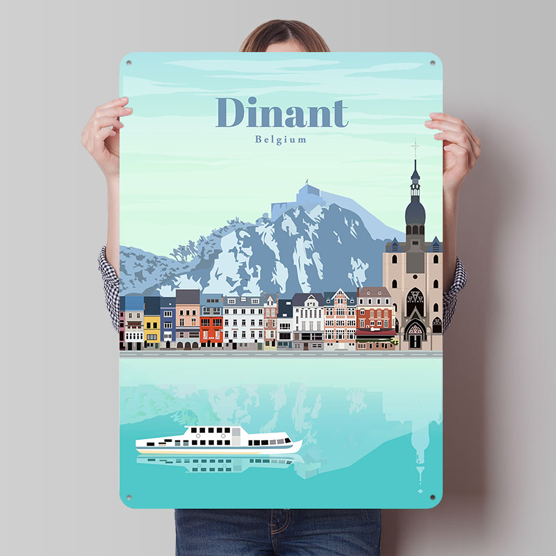Travel Accessories For Europe - Poster stampato 'Viaggio a Dinant', Arte