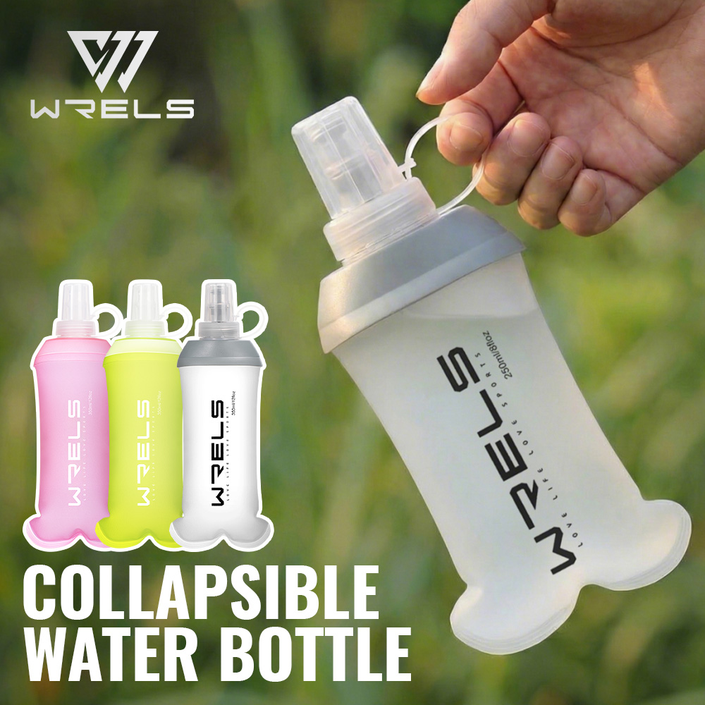 Water Bottle Collapsible - Borraccia Pieghevole WRELS 190ml 250ml 350ml