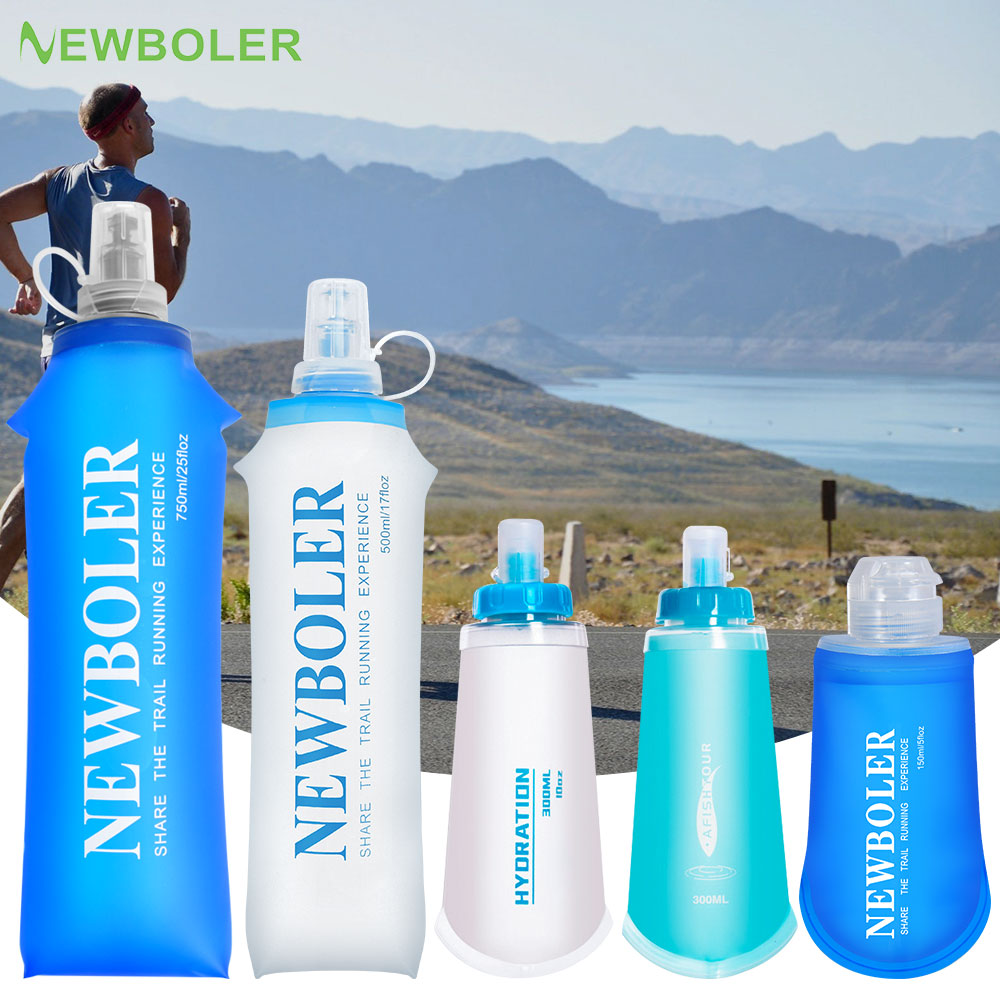 Water Bottle Collapsible - 150/250/300/500/750ml Bottiglia d'acqua pieghevole per morso