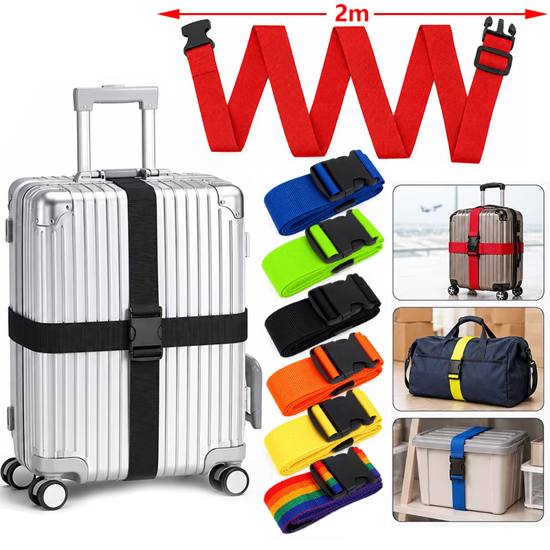 Travel Packing Cube - Cinghia per bagagli regolabile da 2