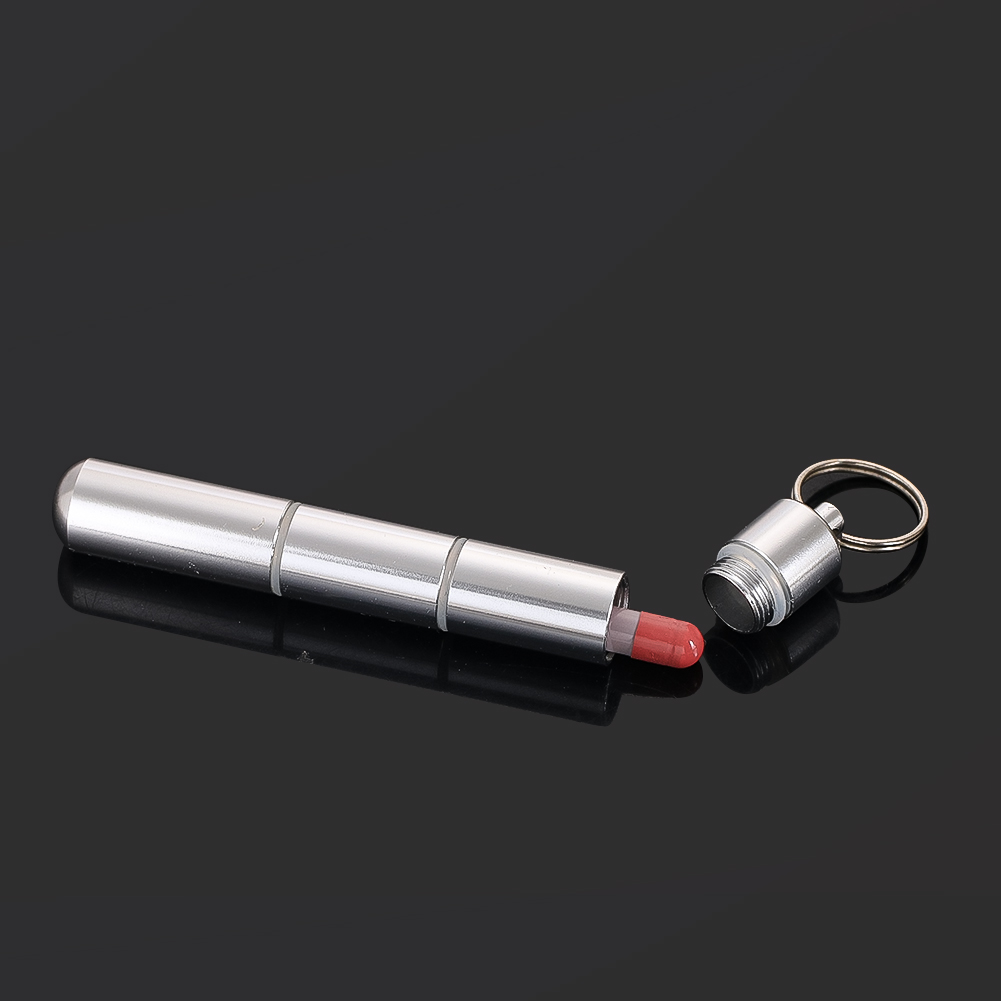Travel Accessories For Europe - Portachiavi in acciaio inossidabile Capsula Portapillole