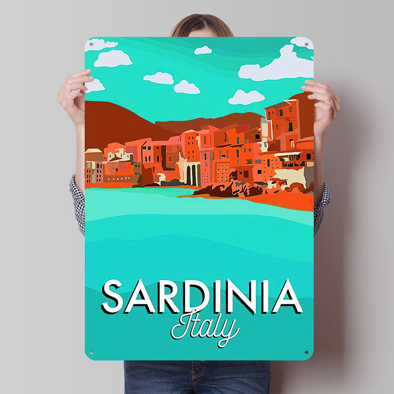 Travel Accessories For Europe - Poster da Viaggio Personalizzato, Insegne in