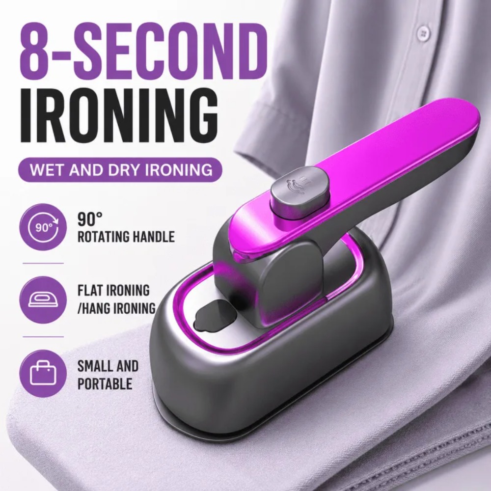 Mini Iron Travel - Ferro da Stiro a Vapore Portatile,