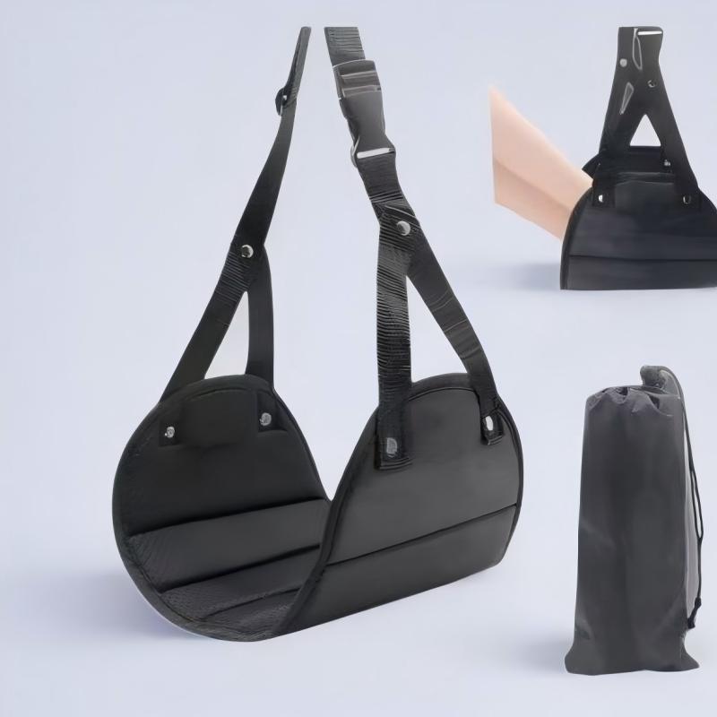 Travel Accessories On Plane - Poggiapiedi Regolabile in Memory Foam per