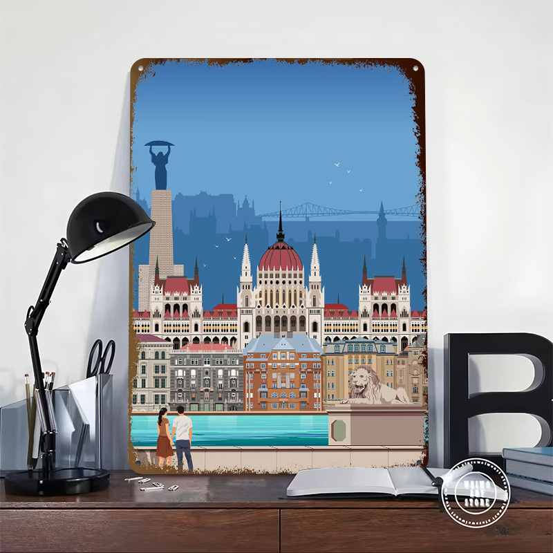 Poster in Latta con Stampa di  - Travel Accessories For Europe recensione e prezzo