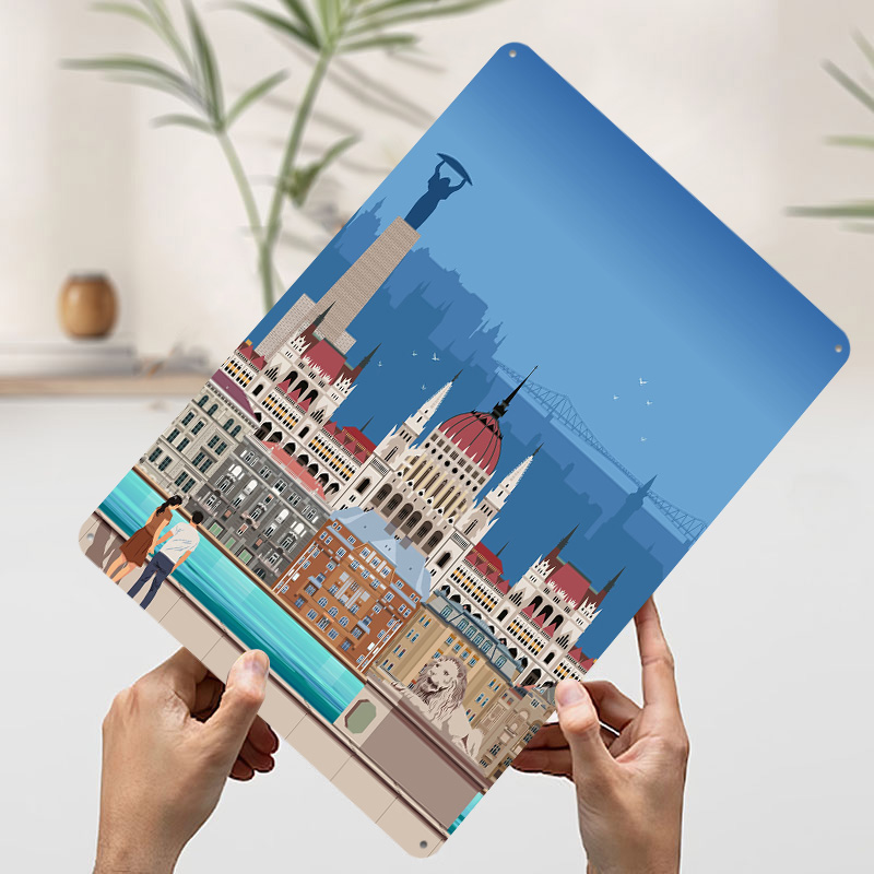 Poster in Latta con Stampa di  - Travel Accessories For Europe recensione e prezzo