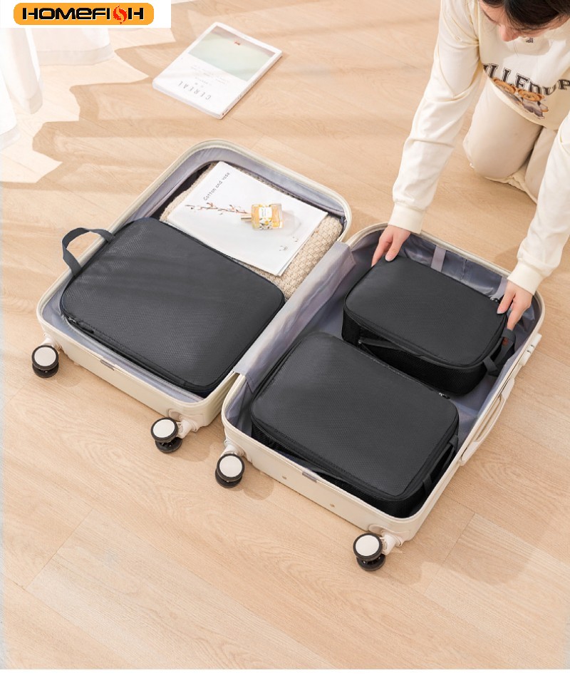 HOMEFISH Set di 3 Borse da Via - Travel Packing Cube recensione e prezzo