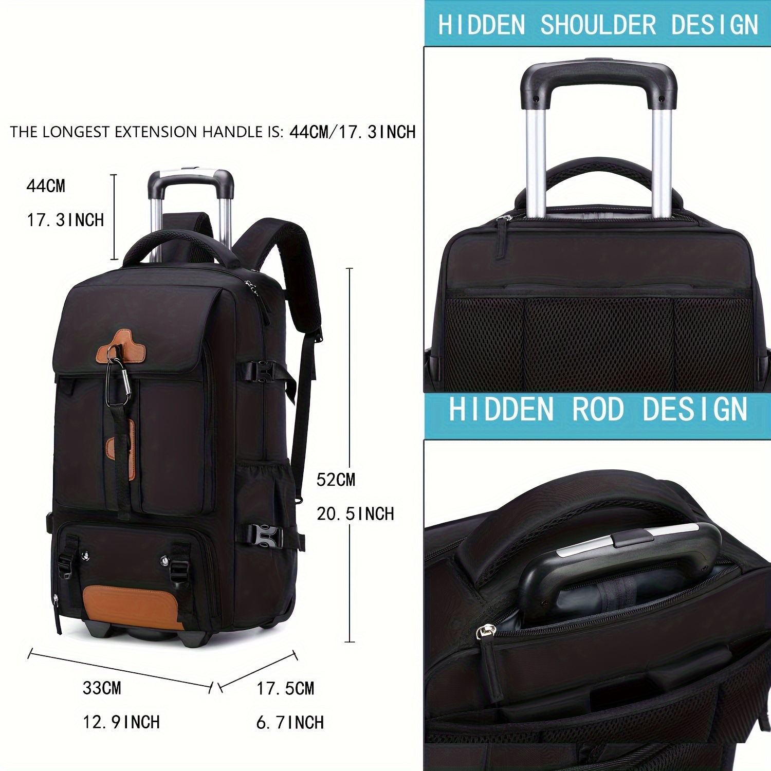 Zaino con ruote, zaino da viag - Travel Accessories Bag For Men recensione e prezzo