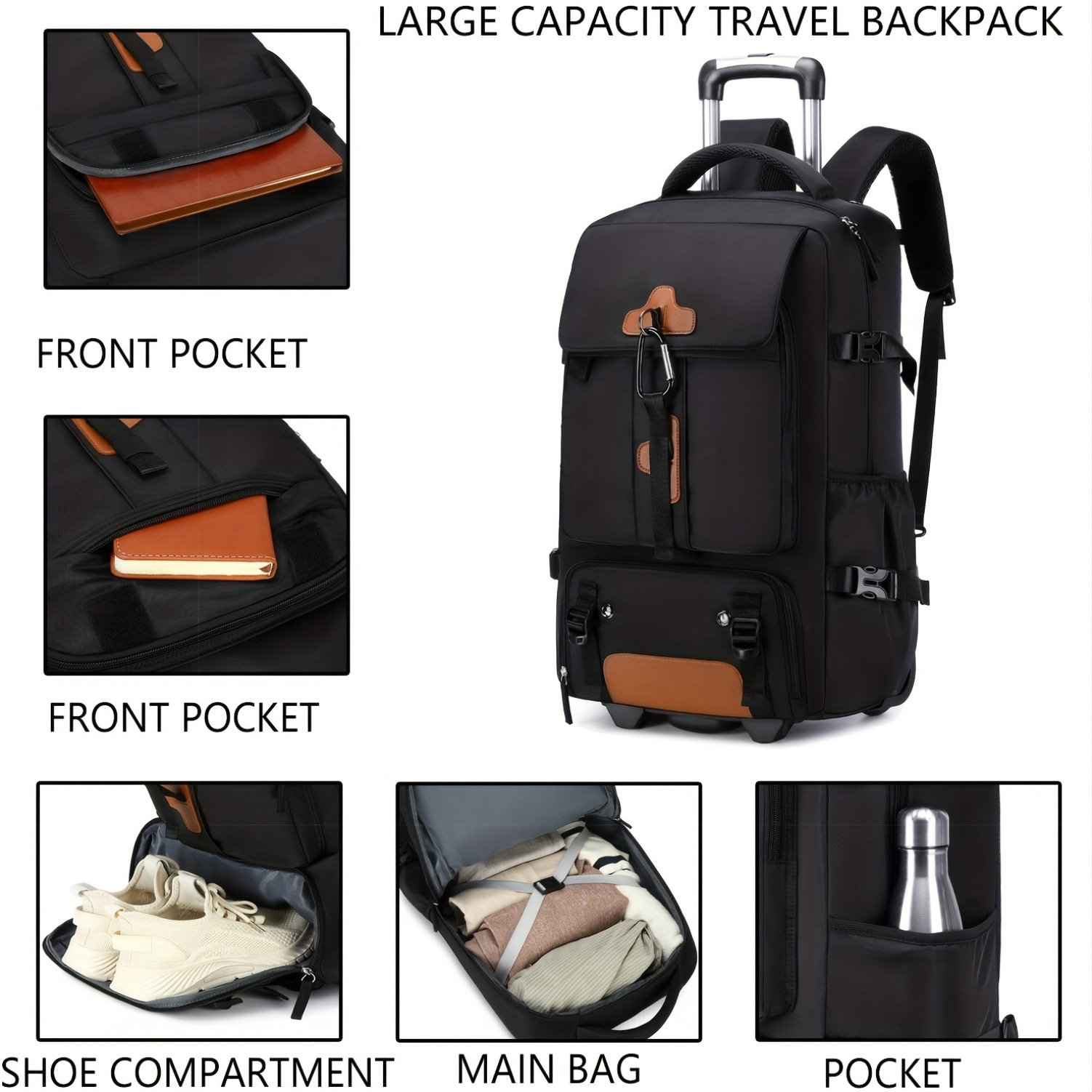 Zaino con ruote, zaino da viag - Travel Accessories Bag For Men recensione e prezzo